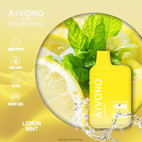 Nicotine Vapes Wholesale - Aivono AIM BOXX 4000 citronmynta 0J0HX230