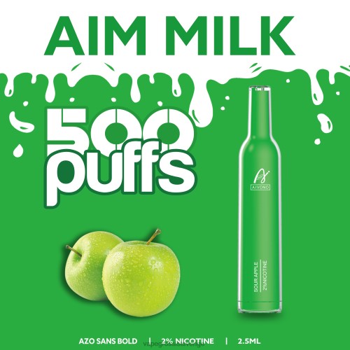 Disposable Vapes Sweden - Aivono AIM MILK 500 syrligt äpple 0J0HX267