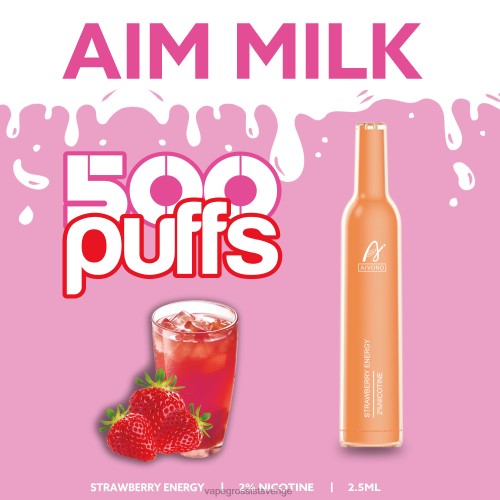 Vape Grossist - Aivono AIM MILK 500 jordgubbsenergi 0J0HX266