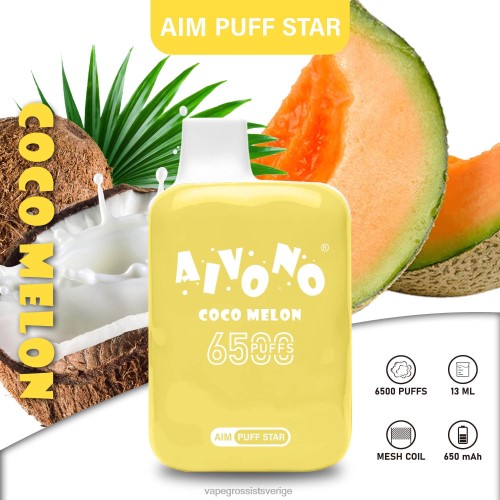 Disposable Vapes Sweden - Aivono AIM PUFF STAR 6500 cocomelon 0J0HX297