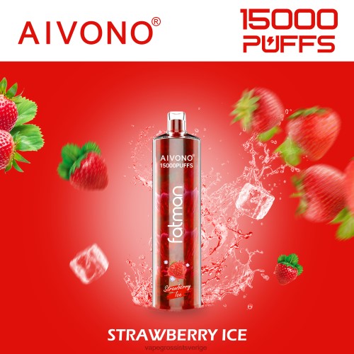 Vape Wholesale Sverige - Aivono FATMAN 15 000 jordgubbsis 0J0HX11