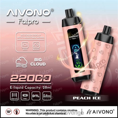 Vape Wholesale Stockholm - Aivono Fatpro 22 000 persika is 0J0HX5