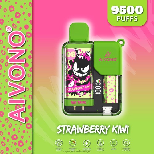 Disposable Vapes Sweden - Aivono AIM TANK 9500 jordgubbskiwi 0J0HX47