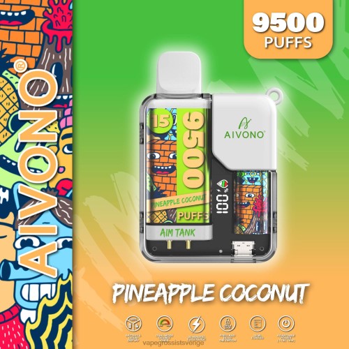 Nicotine Vapes Wholesale - Aivono AIM TANK 9500 ananas kokos 0J0HX40