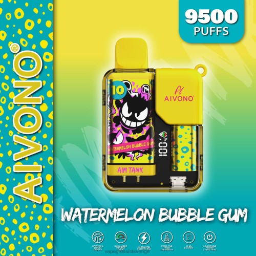 Vape Juice Wholesale - Aivono AIM TANK 9500 vattenmelon tuggummi 0J0HX44