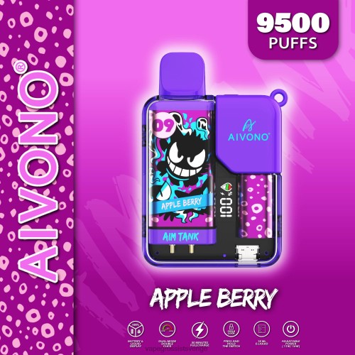 Vape Wholesale Reviews - Aivono AIM TANK 9500 äppelbär 0J0HX43