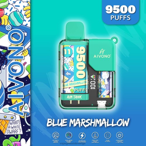 Vape Wholesale Sweden - Aivono AIM TANK 9500 blå marshmallow 0J0HX42