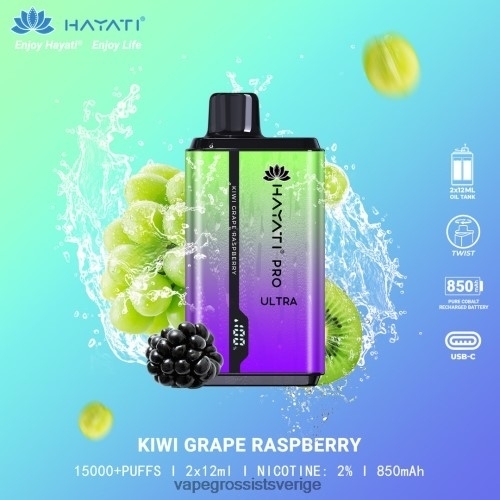 Hhc Vape Grossist - kiwi druva hallon BXF6H0207 Hayati Pro Ultra