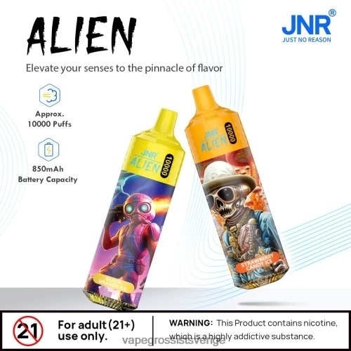 Vape Juice Wholesale - jordgubbshallonis BXF6H0664 JNR ALIEN