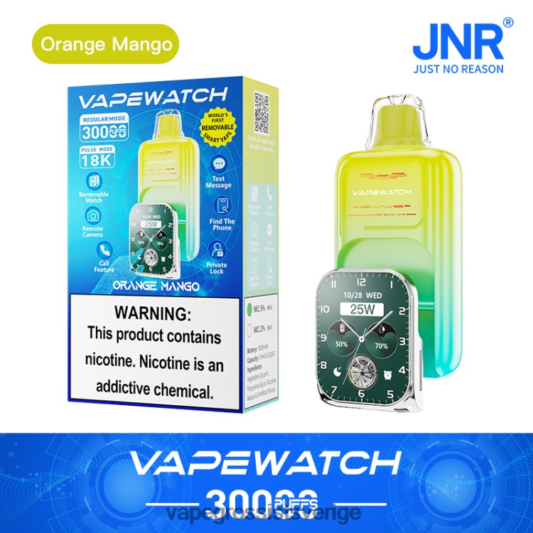 Vape Wholesale Sweden - JNR vape klocka 00LRR2 apelsin mango