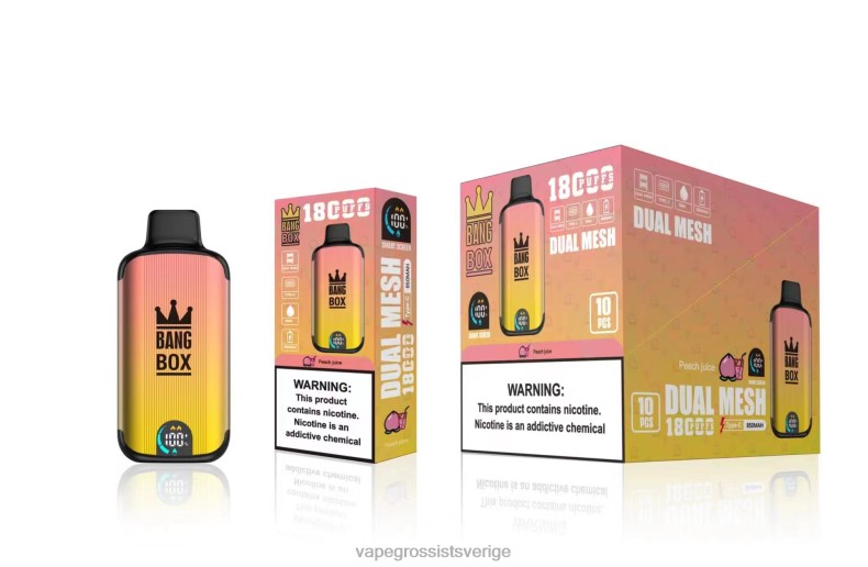 Vape Wholesale Reviews - Bang Box 18 000 bloss persikajuice L6V6P91