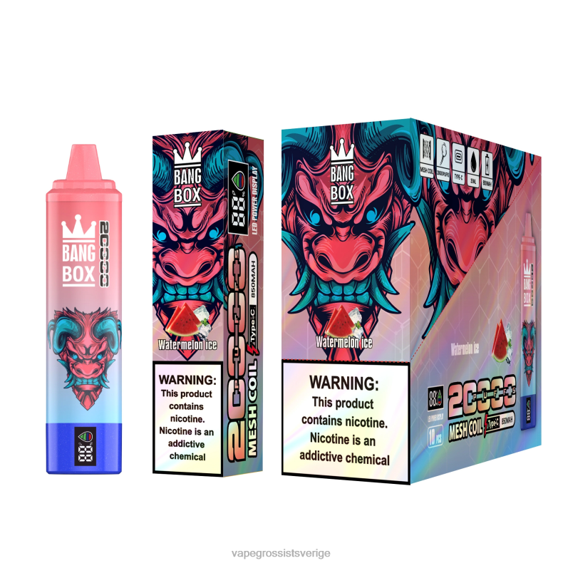 Vape Wholesale Sverige - Bang Box 20 000 vattenmelon is L6V6P56