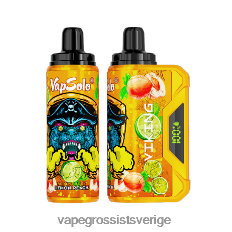 Vape Wholesale Stockholm - Vapsolo VIKING engångsvape citron persika 2RP0F4135