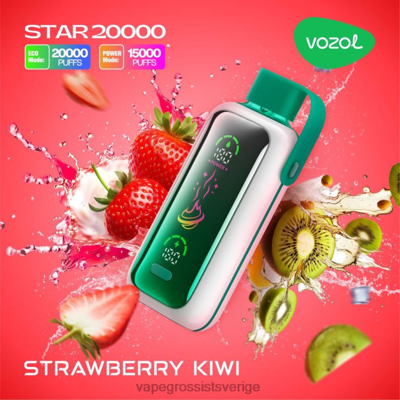 Nicotine Vapes Wholesale - VOZOL STAR 20 000 ZJ64N20 jordgubbskiwi