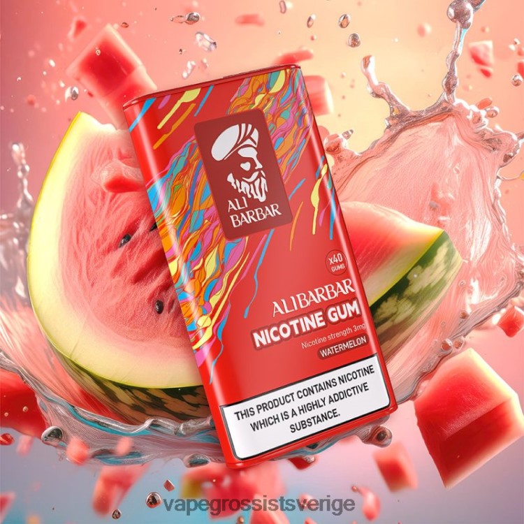 Vape Wholesale Stockholm - Alibarbar nikotingummi vattenmelon 2RP0F485